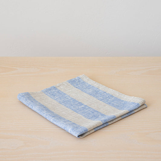 Linen Me - Napkin Blue Natural Boston