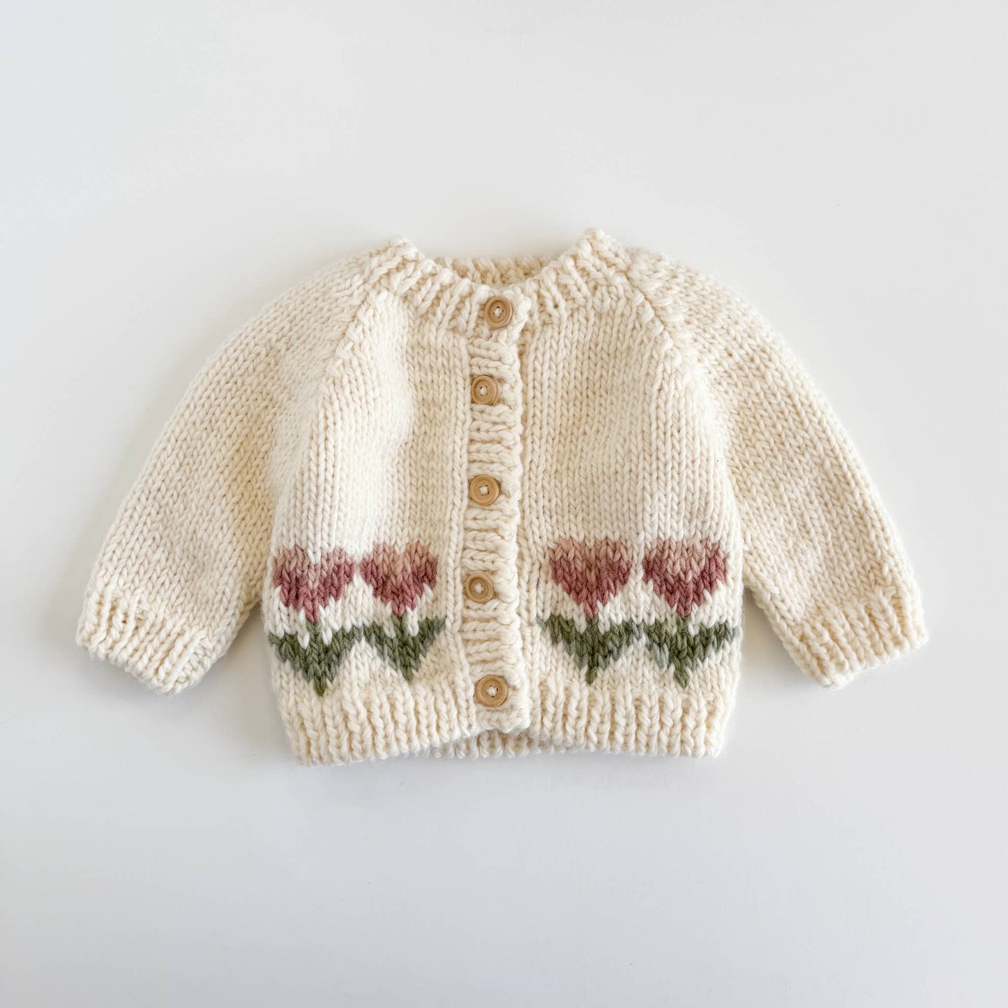 Tulip Flower Cardigan Baby Kid Fall Spring Sweater Apparel