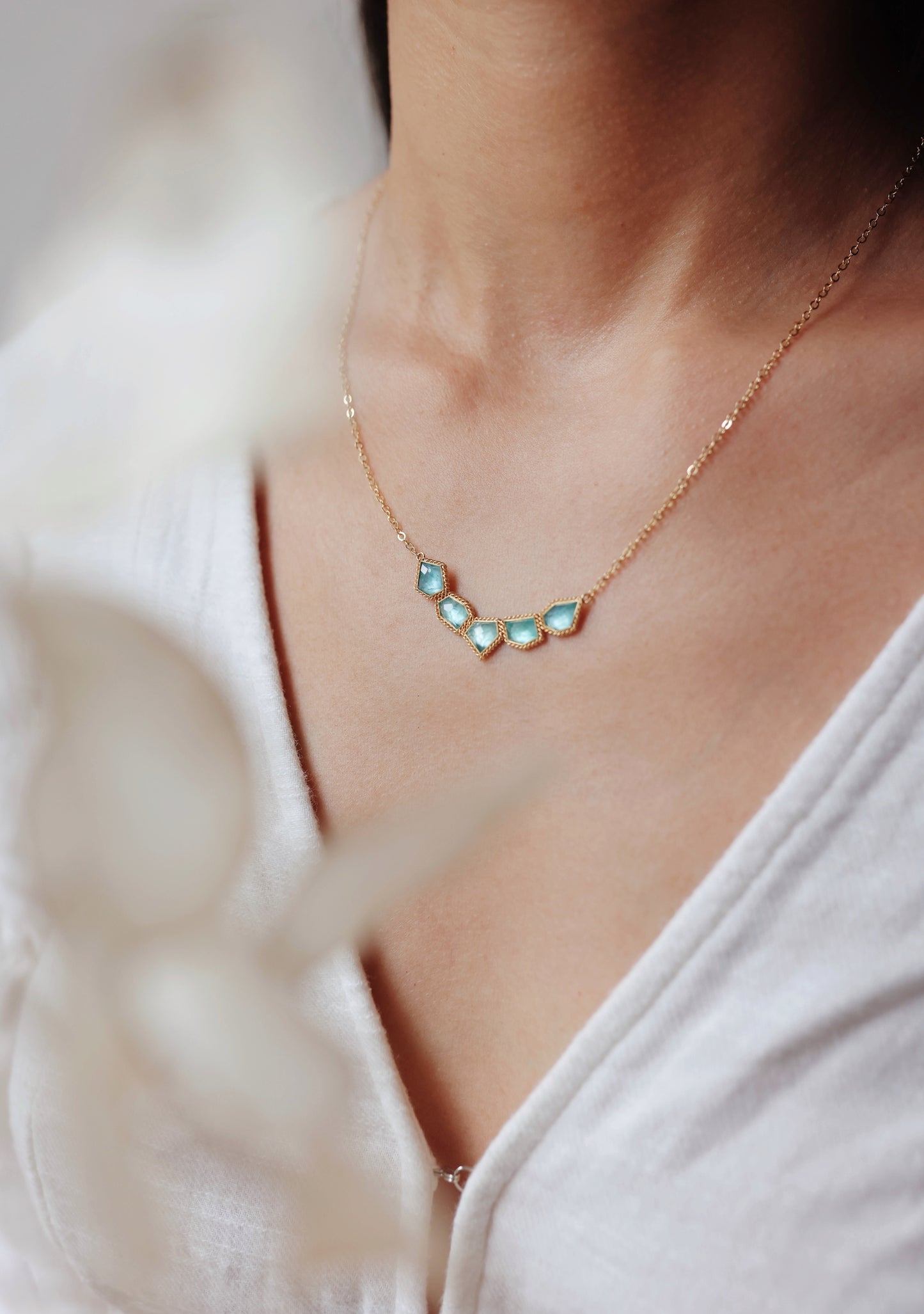 Amáli - One of a Kind Apatite Necklace