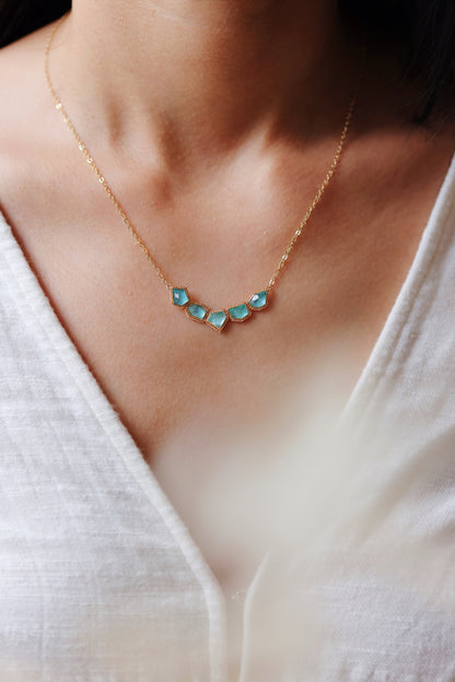 Amáli - One of a Kind Apatite Necklace
