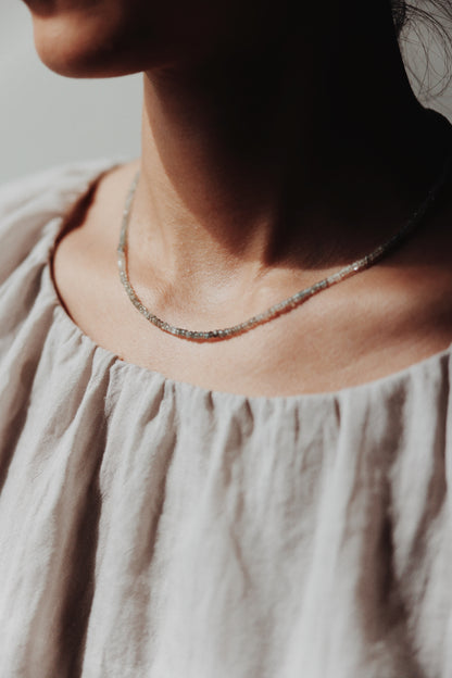 River song - aquamireine ombre necklace