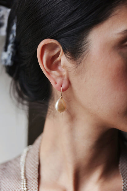 River Song - Baroque Pearl Earrings