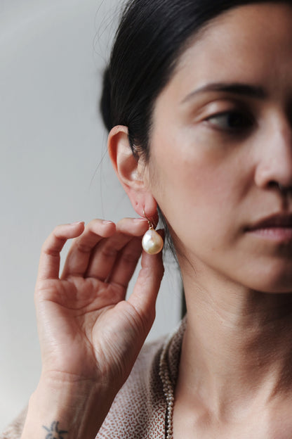 River Song - Baroque Pearl Earrings