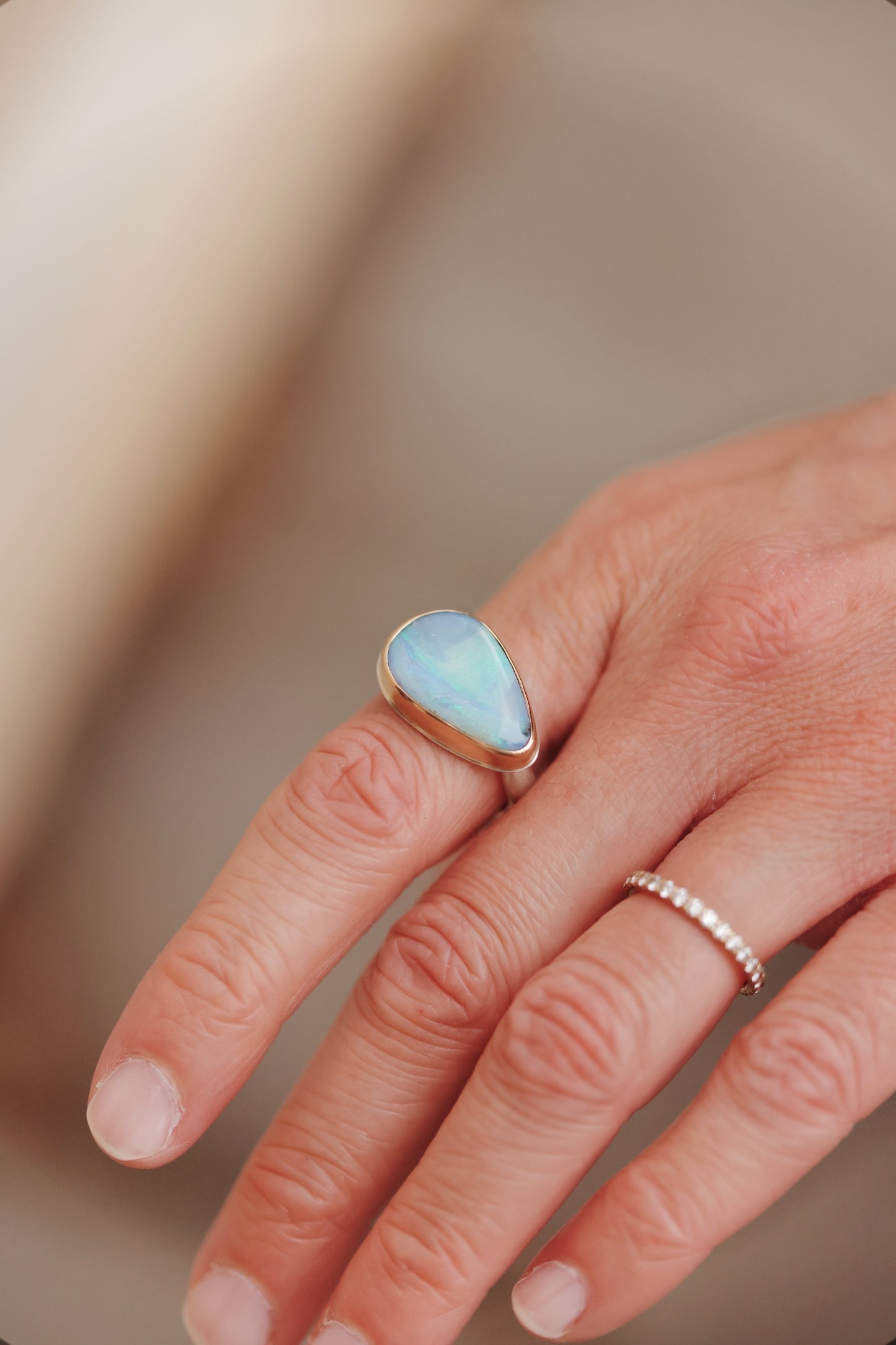 Jamie Joseph - Boulder Opal Ring - Size 7.75