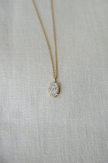 Robin Haley - 14ky gold 1 carat Lab Grown Diamond Necklace