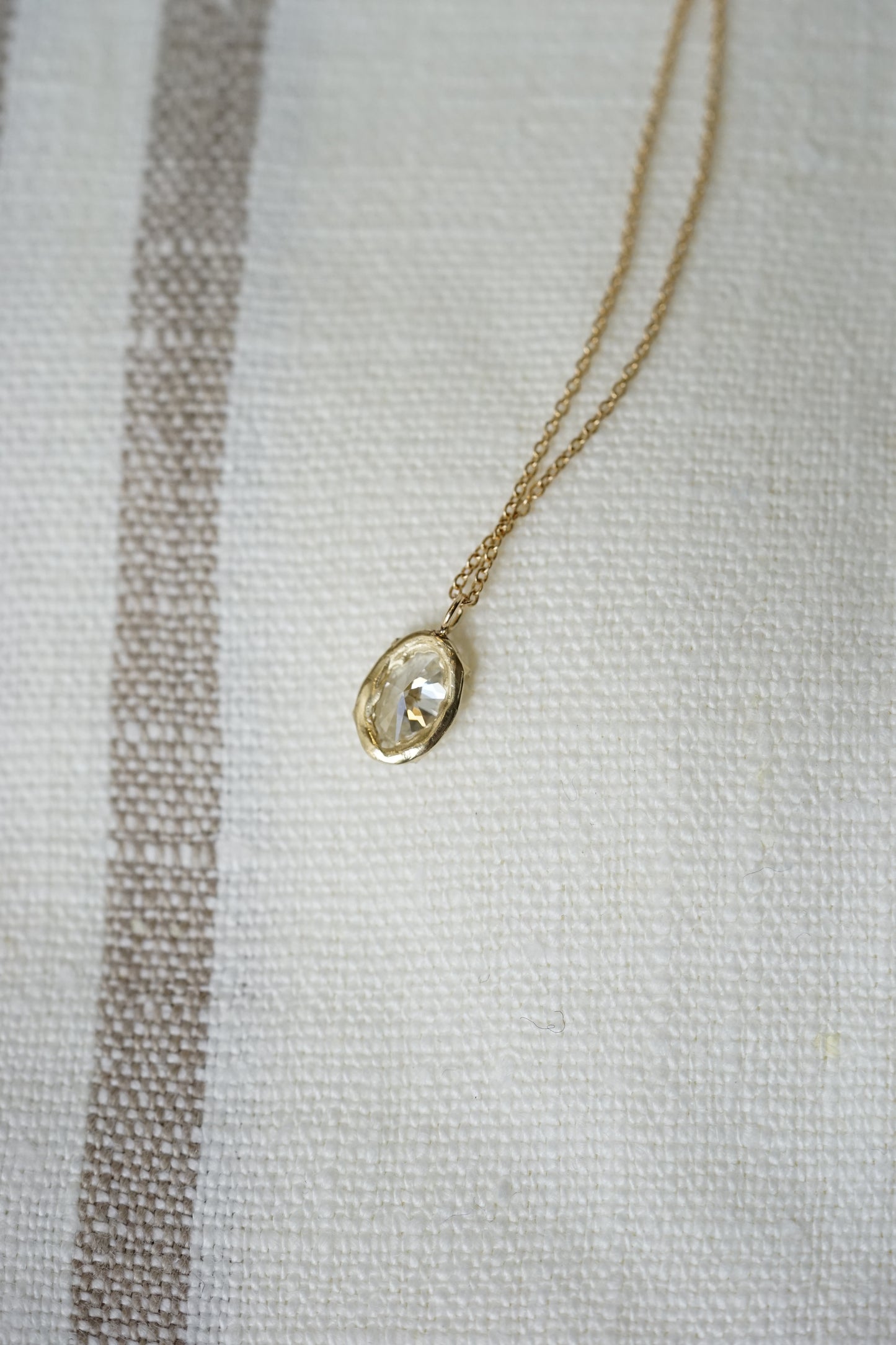 Robin Haley - 14ky gold 1 carat Lab Grown Diamond Necklace