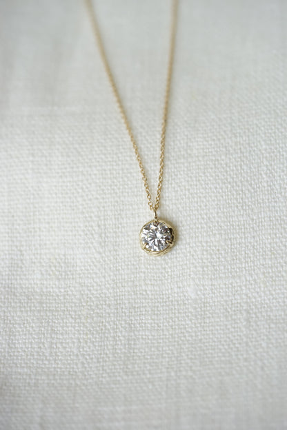 Robin Haley - 14ky gold 1 carat Lab Grown Diamond Necklace