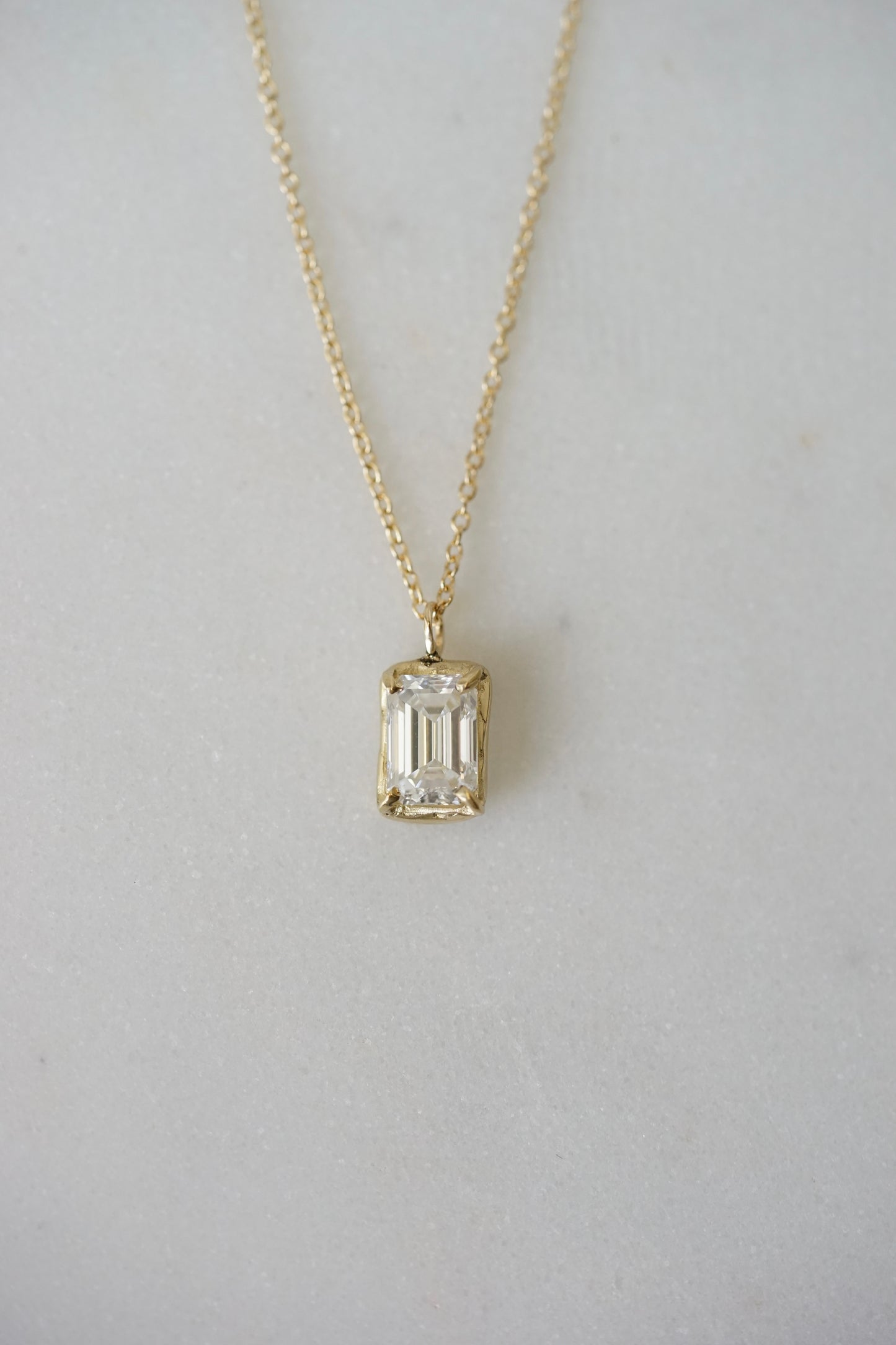 Robin Haley - 14ky gold 1 carat Lab Grown Diamond Necklace