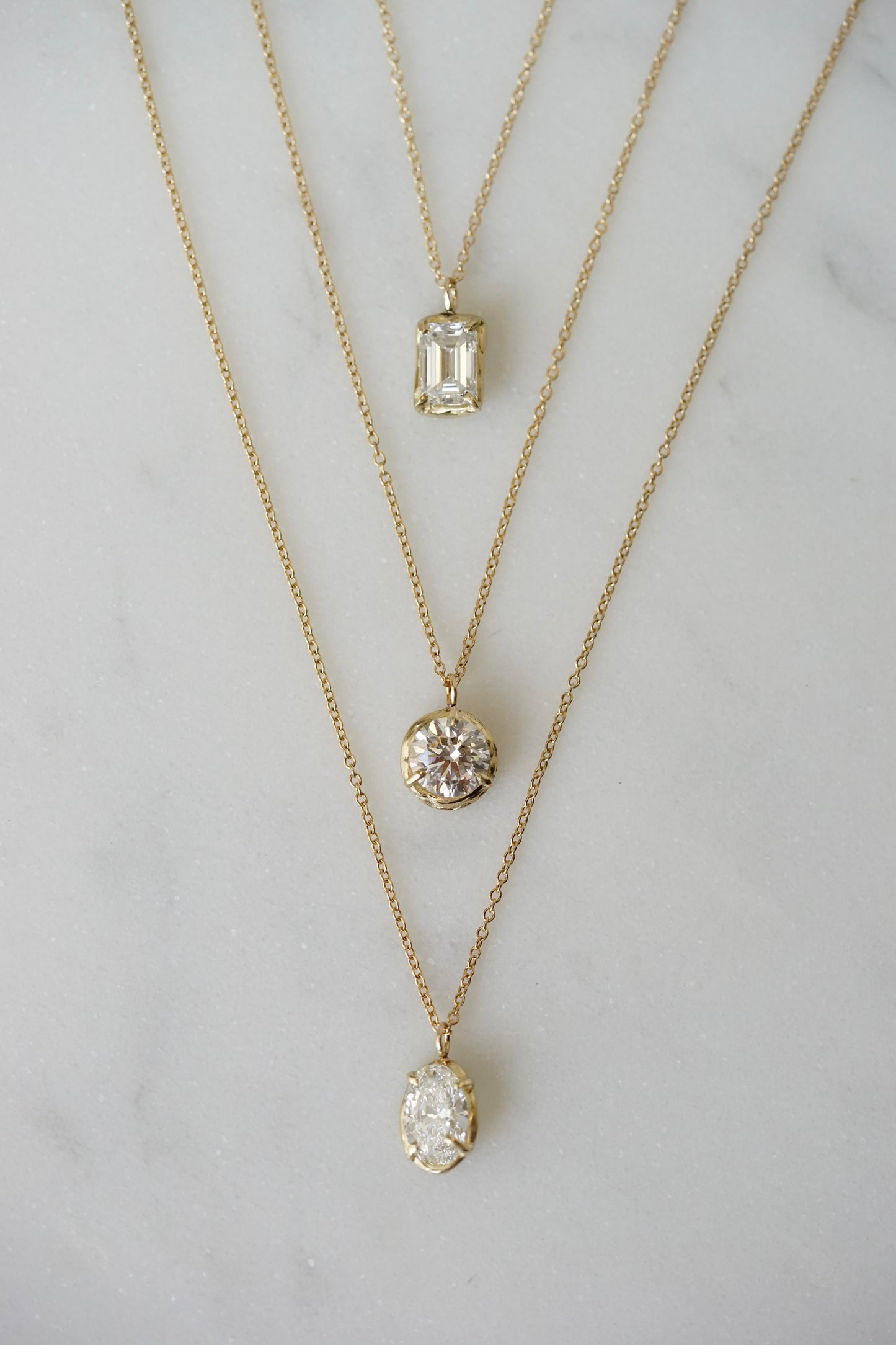 Robin Haley - 14ky gold 1 carat Lab Grown Diamond Necklace