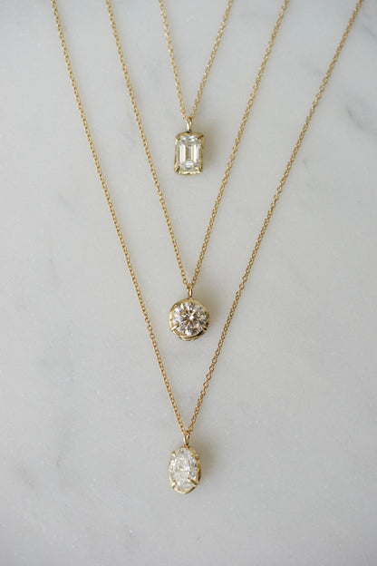 Robin Haley - 14ky gold 1 carat Lab Grown Diamond Necklace
