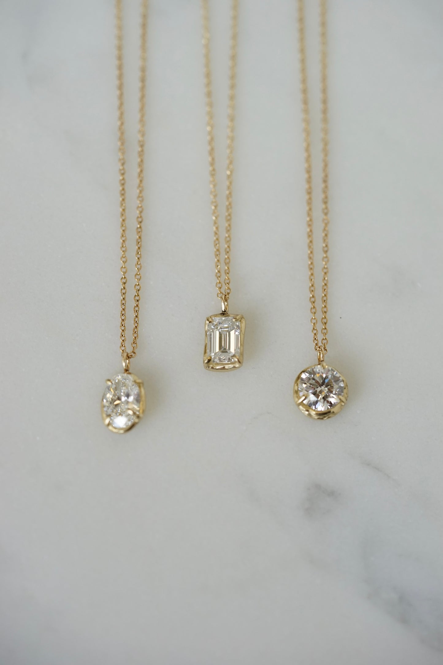 Robin Haley - 14ky gold 1 carat Lab Grown Diamond Necklace