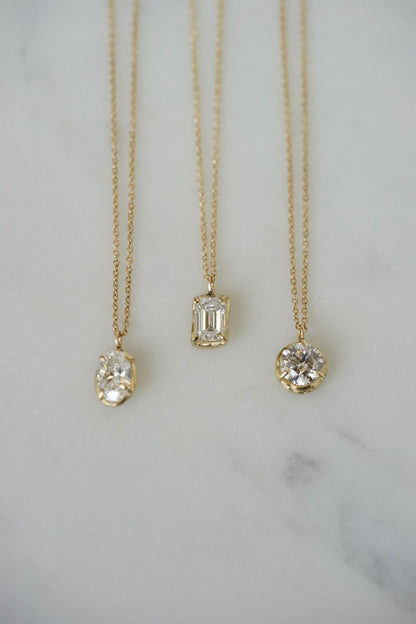 Robin Haley - 14ky gold 1 carat Lab Grown Diamond Necklace