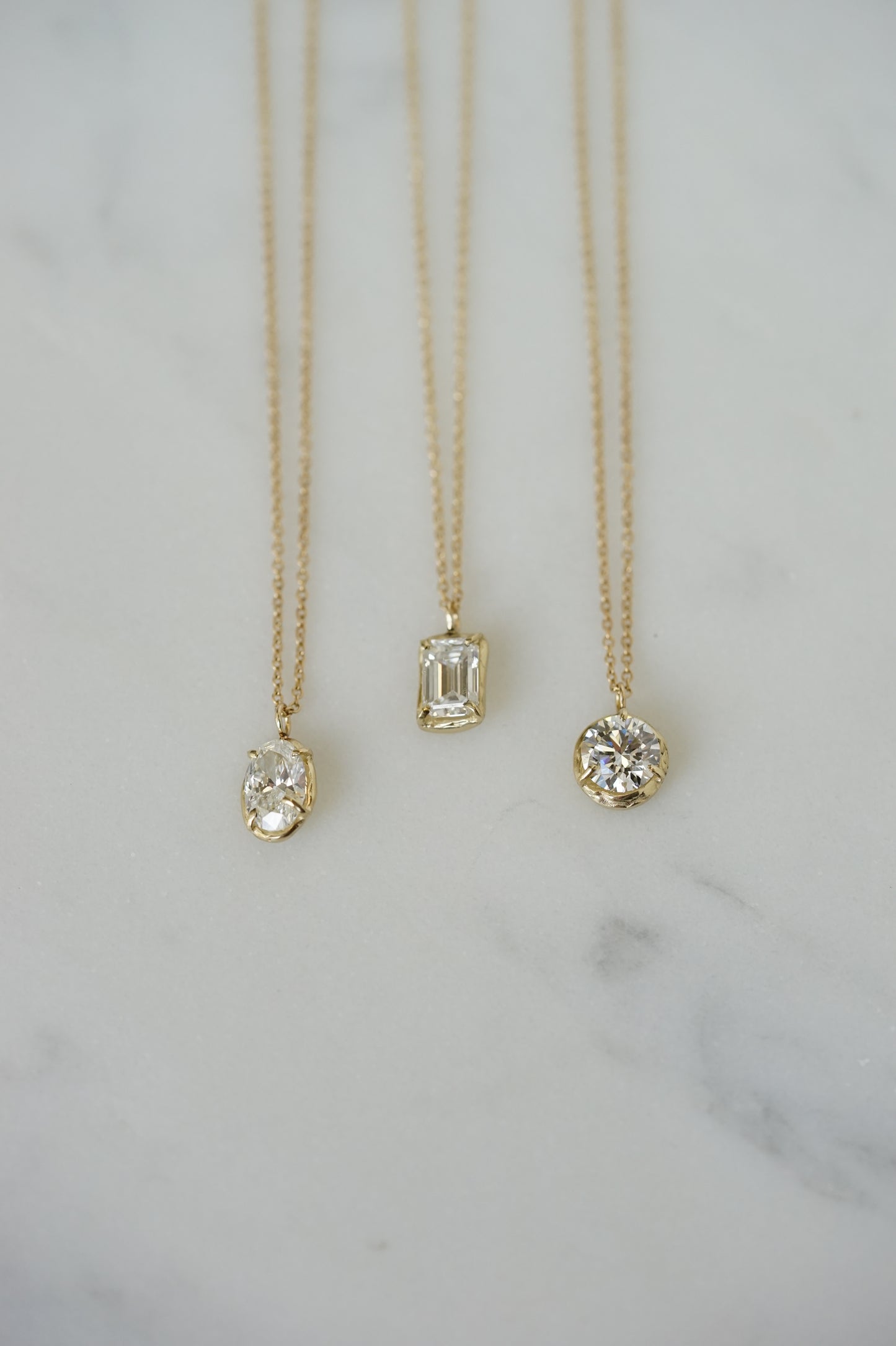 Robin Haley - 14ky gold 1 carat Lab Grown Diamond Necklace