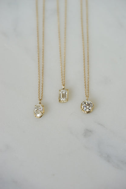 Robin Haley - 14ky gold 1 carat Lab Grown Diamond Necklace