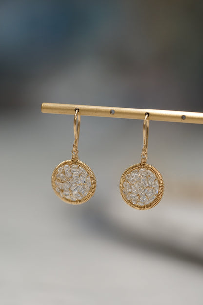 Dana Kellin - Small Circle Clear Crystal with 14k gold fill wire
