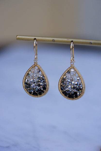 Dana Kellin - Crystal Ombre Teardrop Earring with 14k gold fill wire
