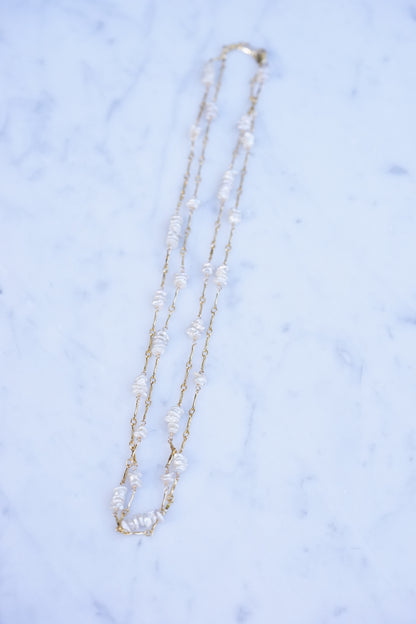 Dana Kellin - Pearl/Chain Necklace