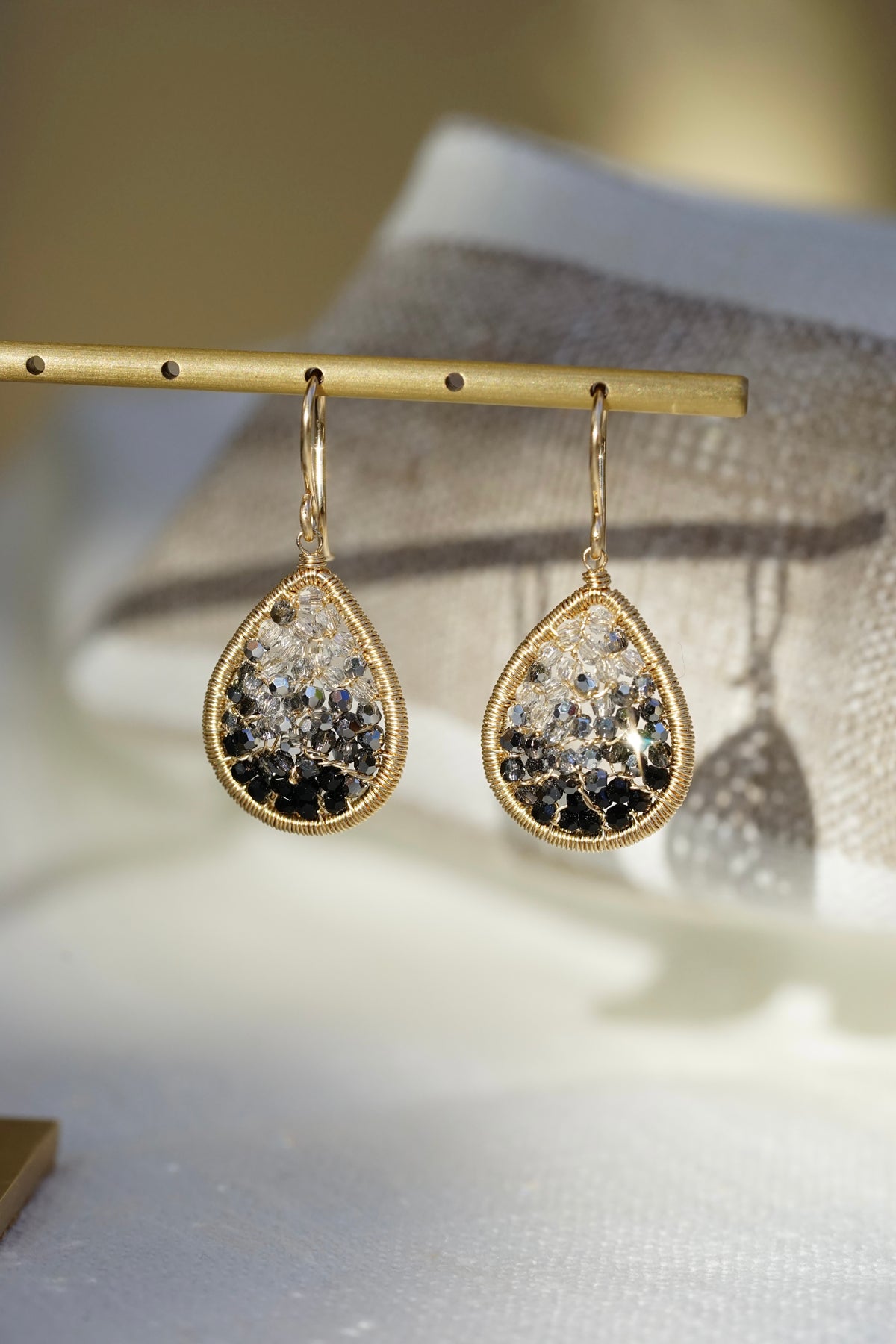 Dana Kellin - Crystal Ombre Teardrop Earring with 14k gold fill wire