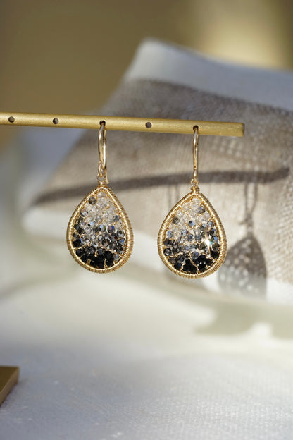 Dana Kellin - Crystal Ombre Teardrop Earring with 14k gold fill wire