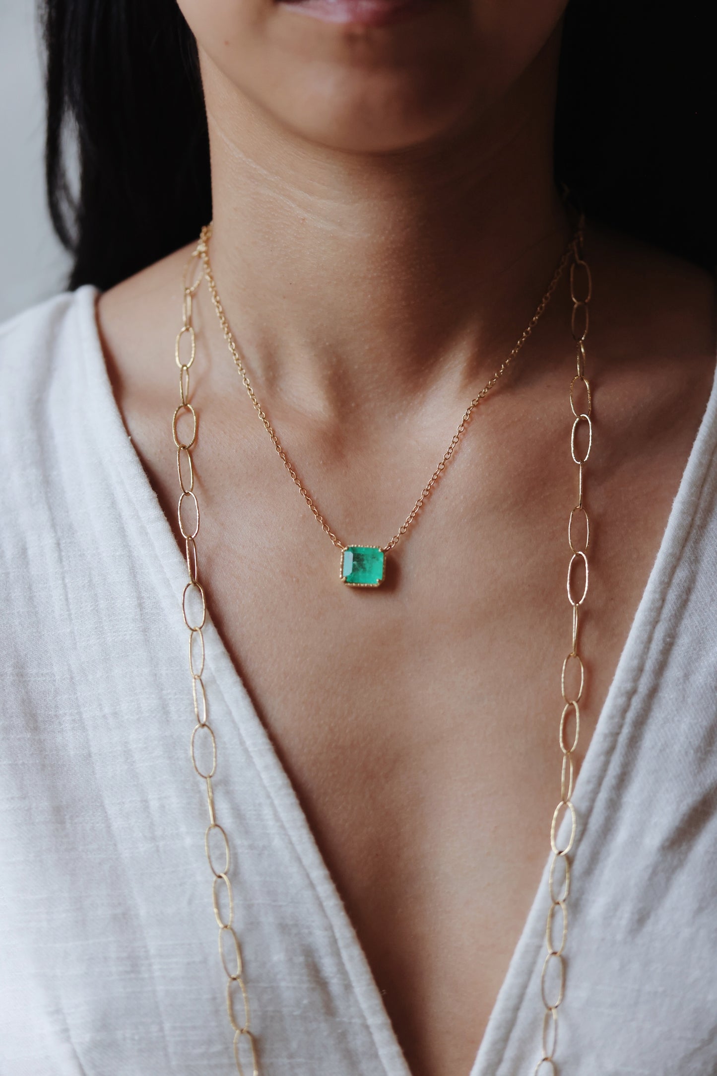 Yasuko Azuma - handmade bubble chain necklace 36”