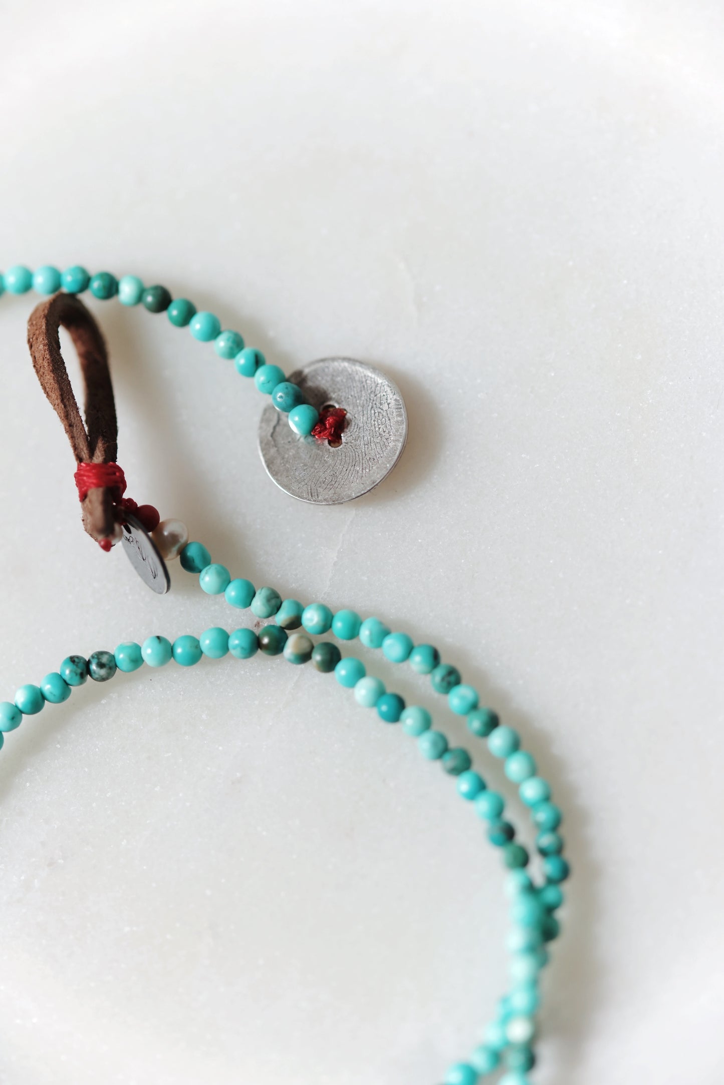 River Song - faceted american turquoise Necklace
