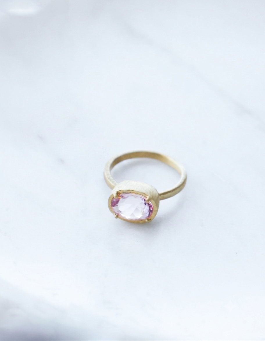 Yasuko Azuma - 2.28ct Morganite Ring - Size 6.5