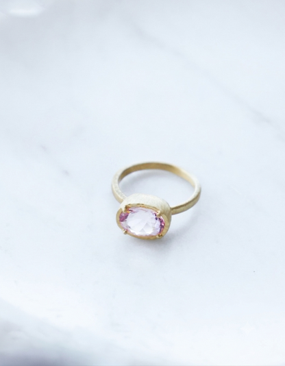 Yasuko Azuma - 2.28ct Morganite Ring - Size 6.5