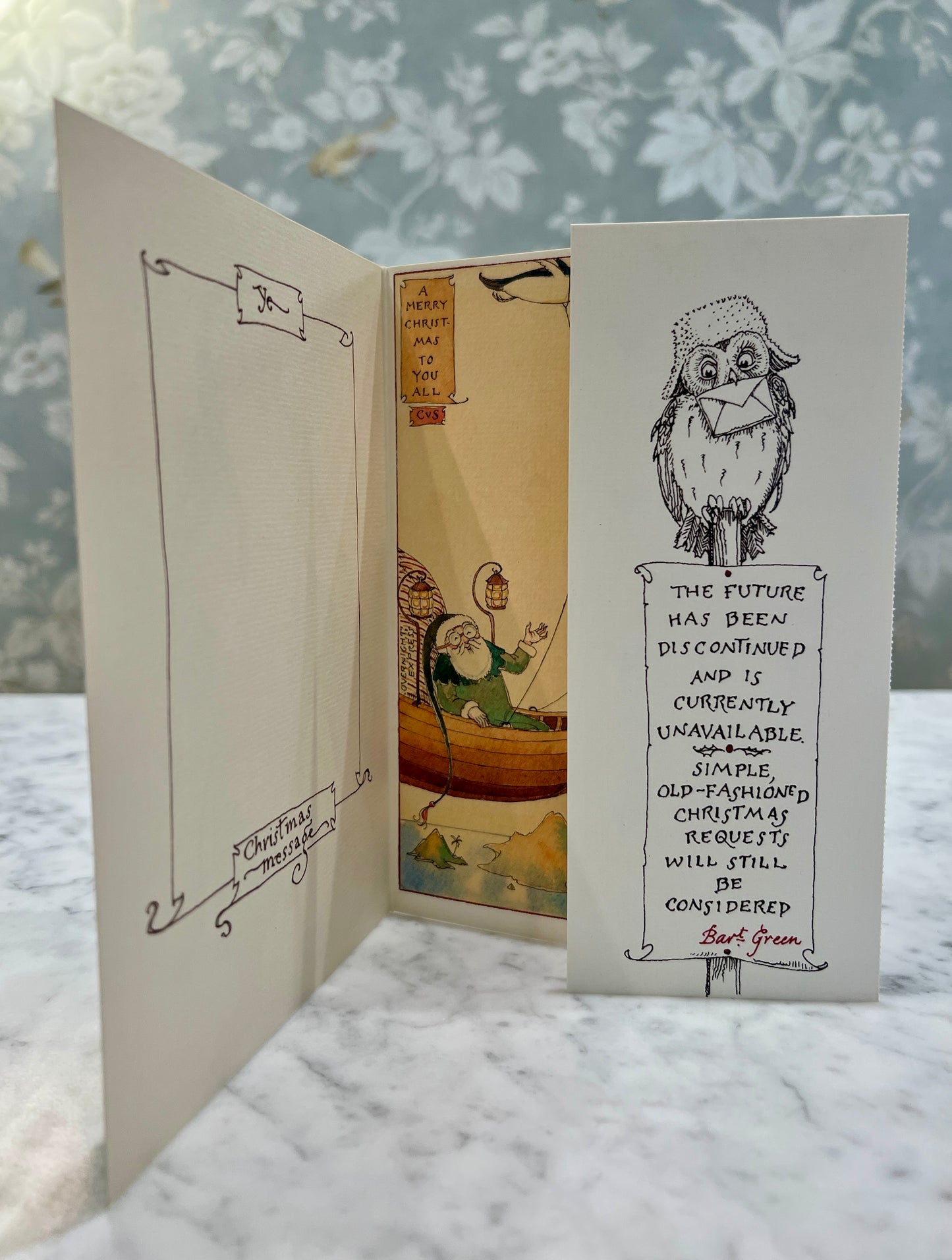 CVS - Father Christmas Cards (Green and Red)