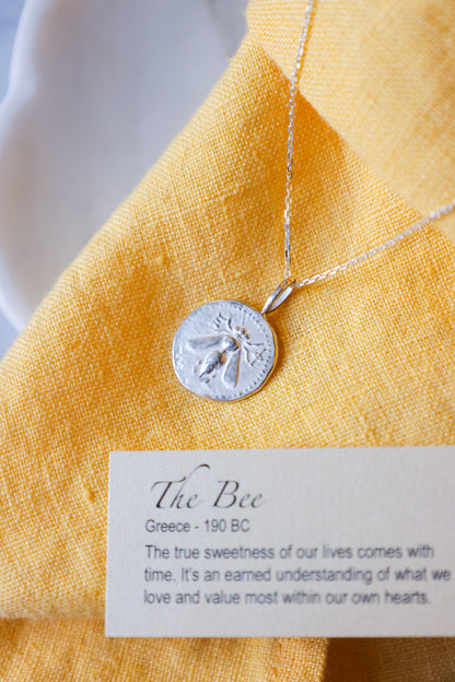 Robin Haley - Sterling Silver Bee Artifact Necklace 18" chain