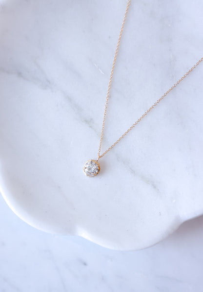 Robin Haley - 14ky gold 1 carat Lab Grown Diamond Necklace