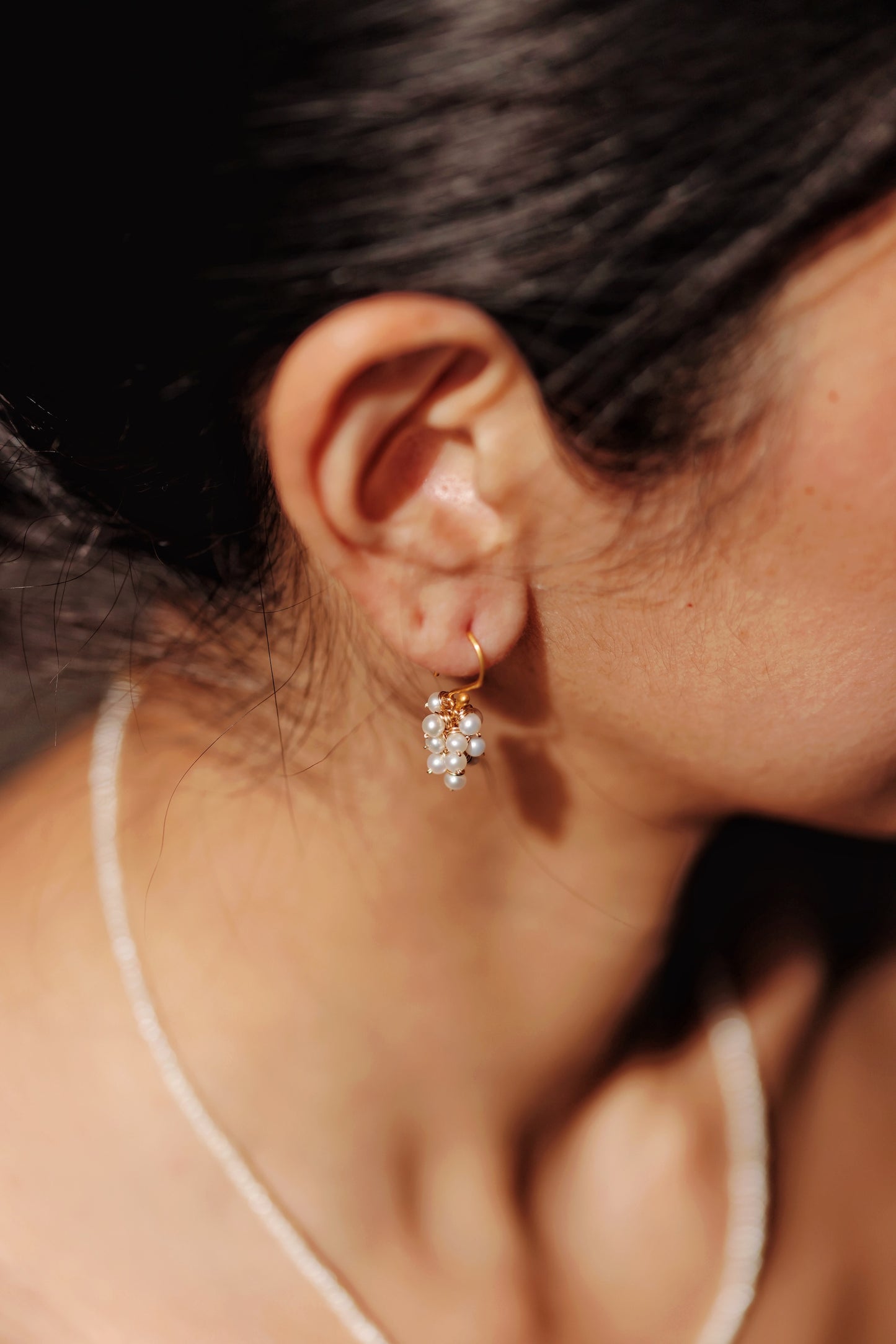 River Song - Japanese Pearl Cluster Earrings