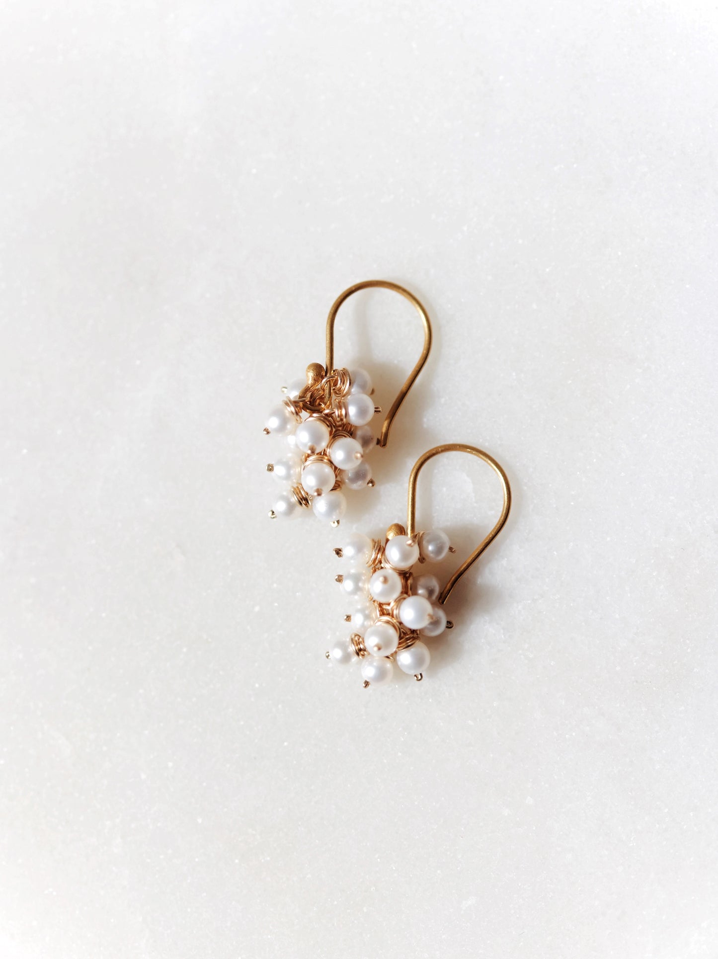 River Song - Japanese Pearl Cluster Earrings