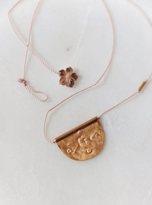 River Song - Large Halfmoon Talisman Necklace