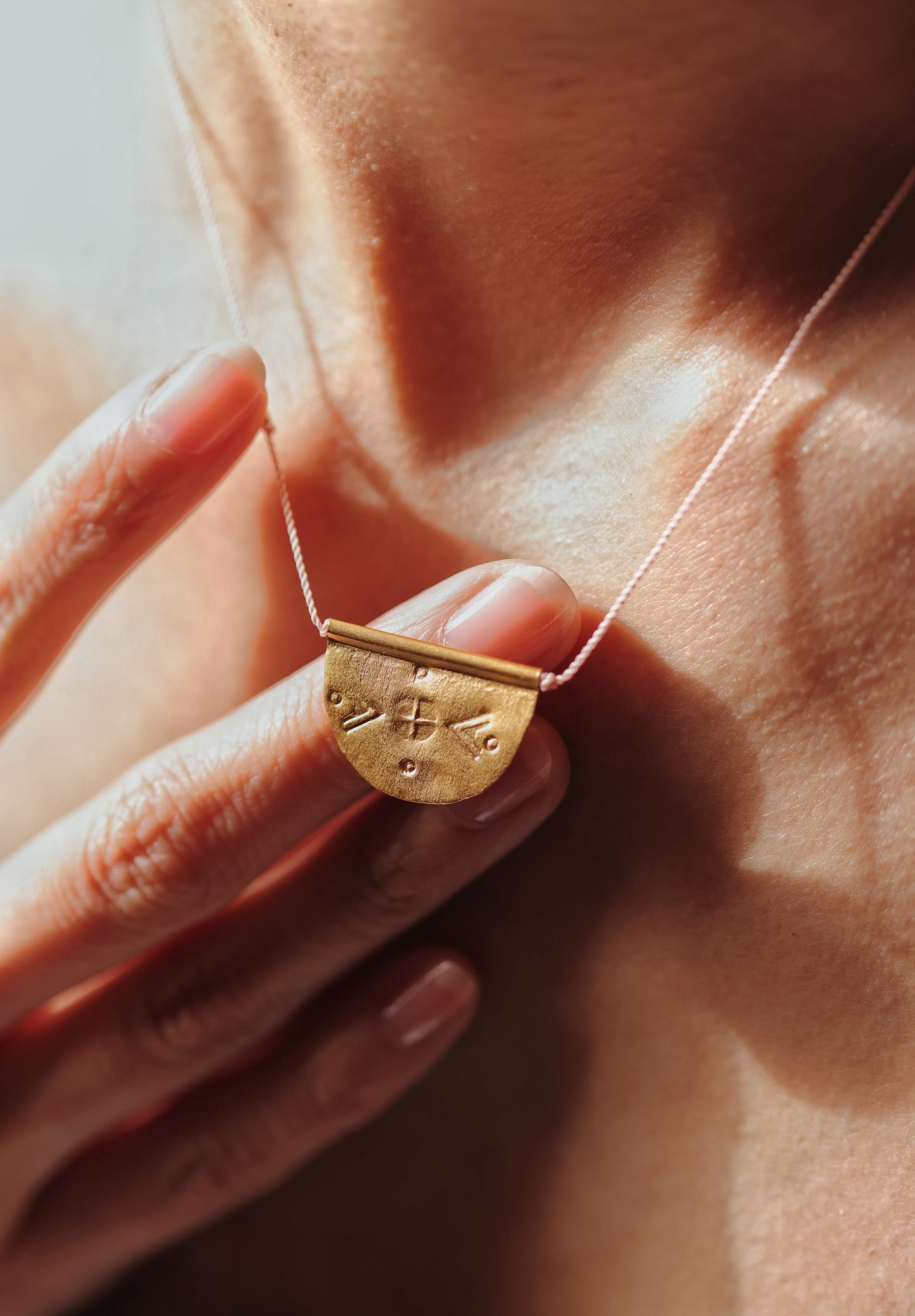 River Song - Large Halfmoon Talisman Necklace