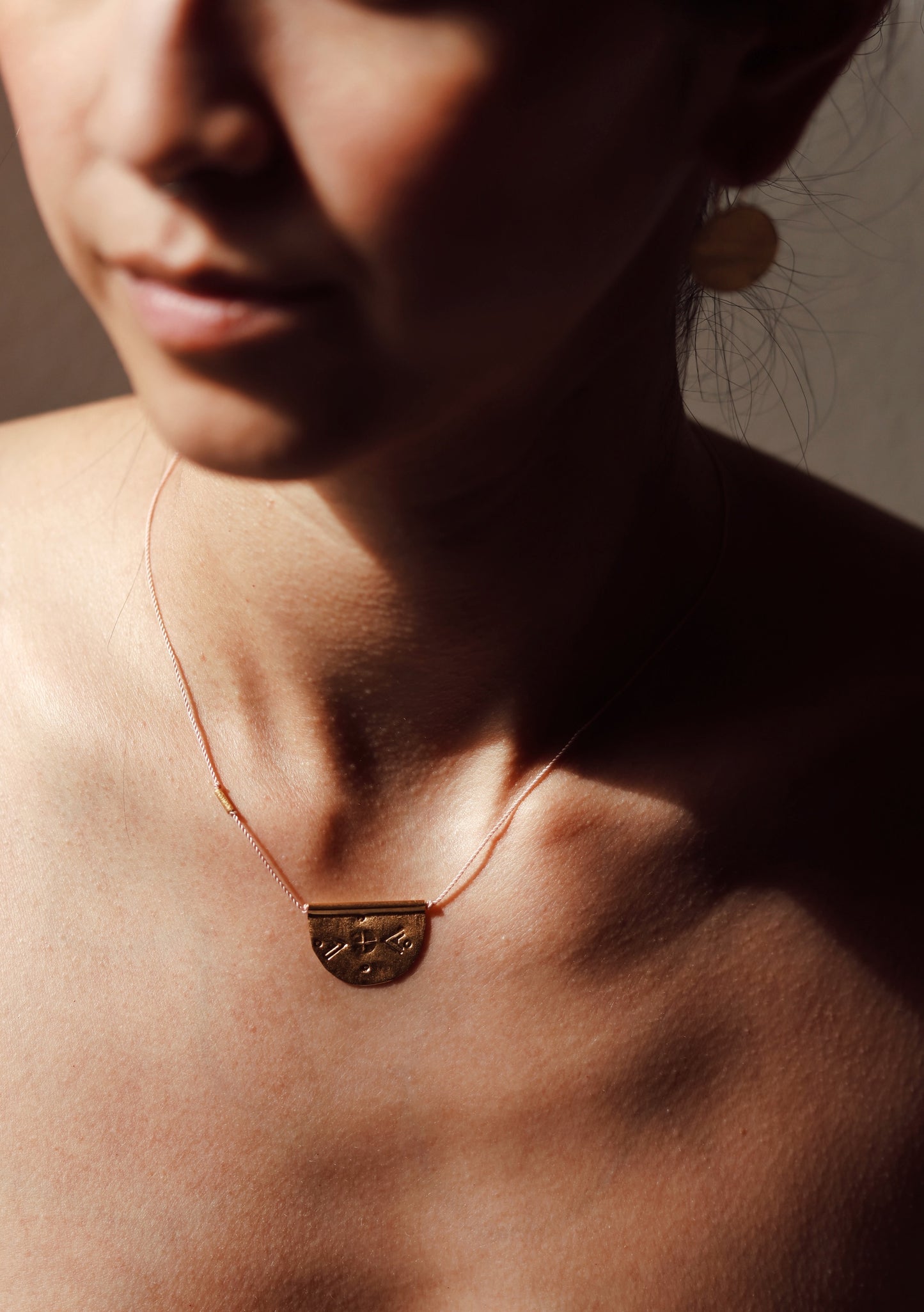 River Song - Large Halfmoon Talisman Necklace
