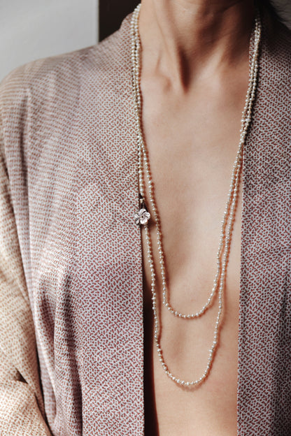 River Song - Mermaid Pearl Necklace, 56"