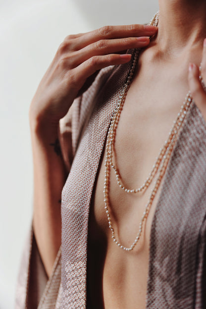 River Song - Mermaid Pearl Necklace, 56"