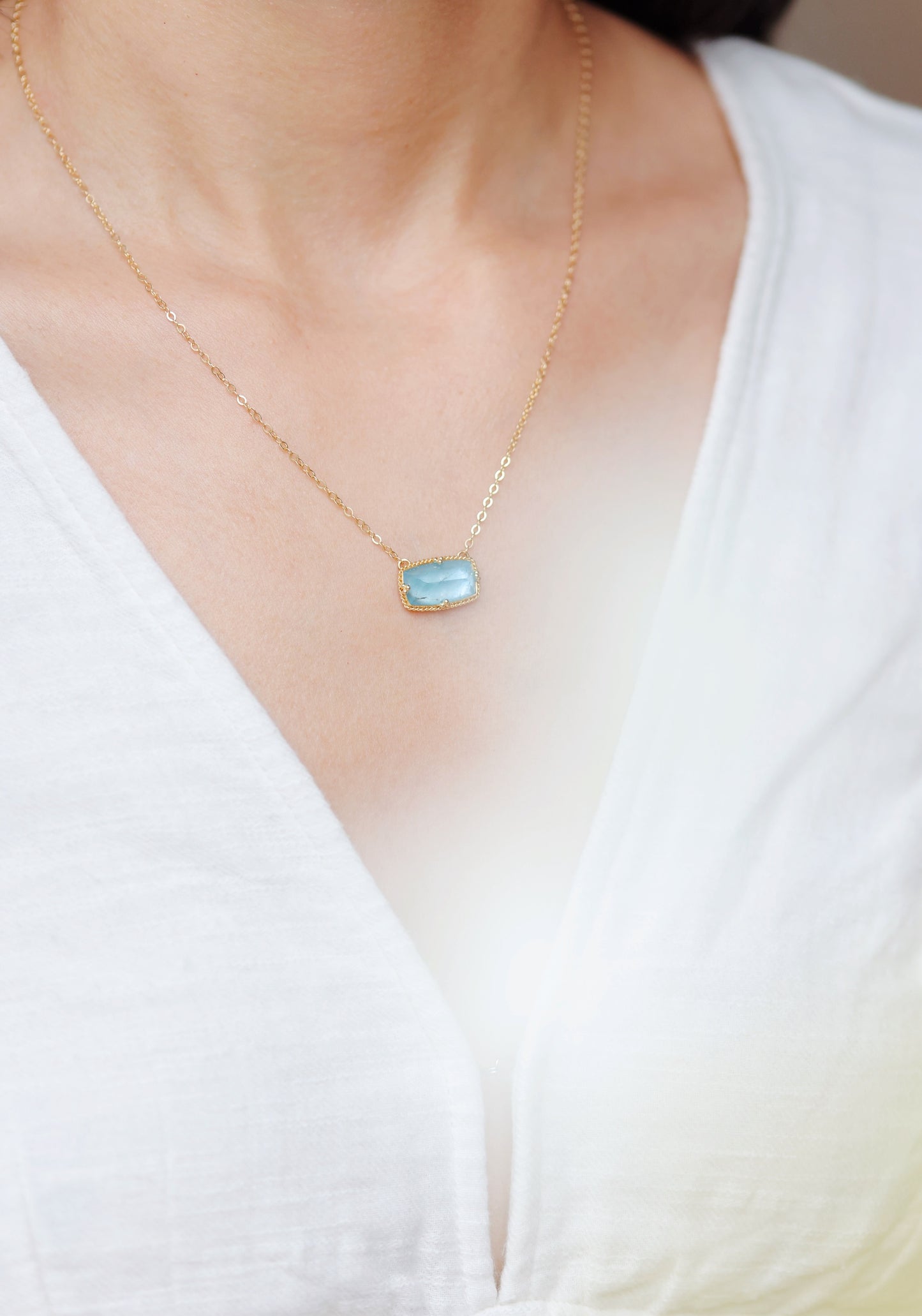 Amáli - One of a Kind Aquamarine Necklace