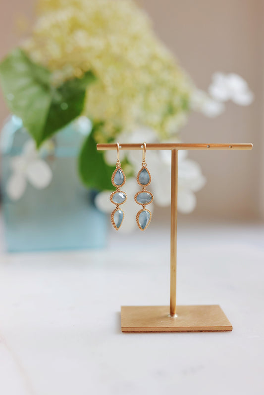 Amáli - One of Kind Aquamarine Earrings