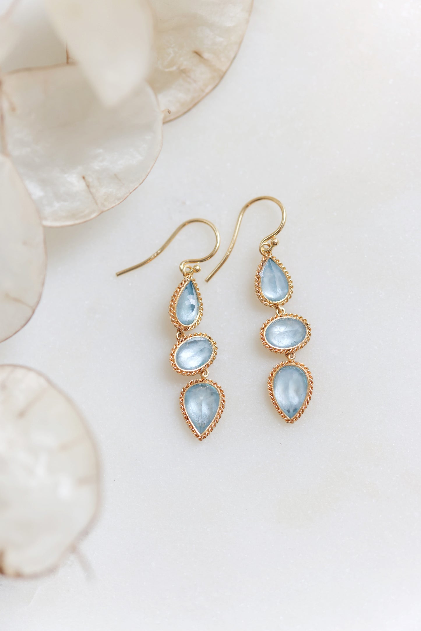 Amáli - One of Kind Aquamarine Earrings