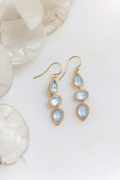 Amáli - One of Kind Aquamarine Earrings