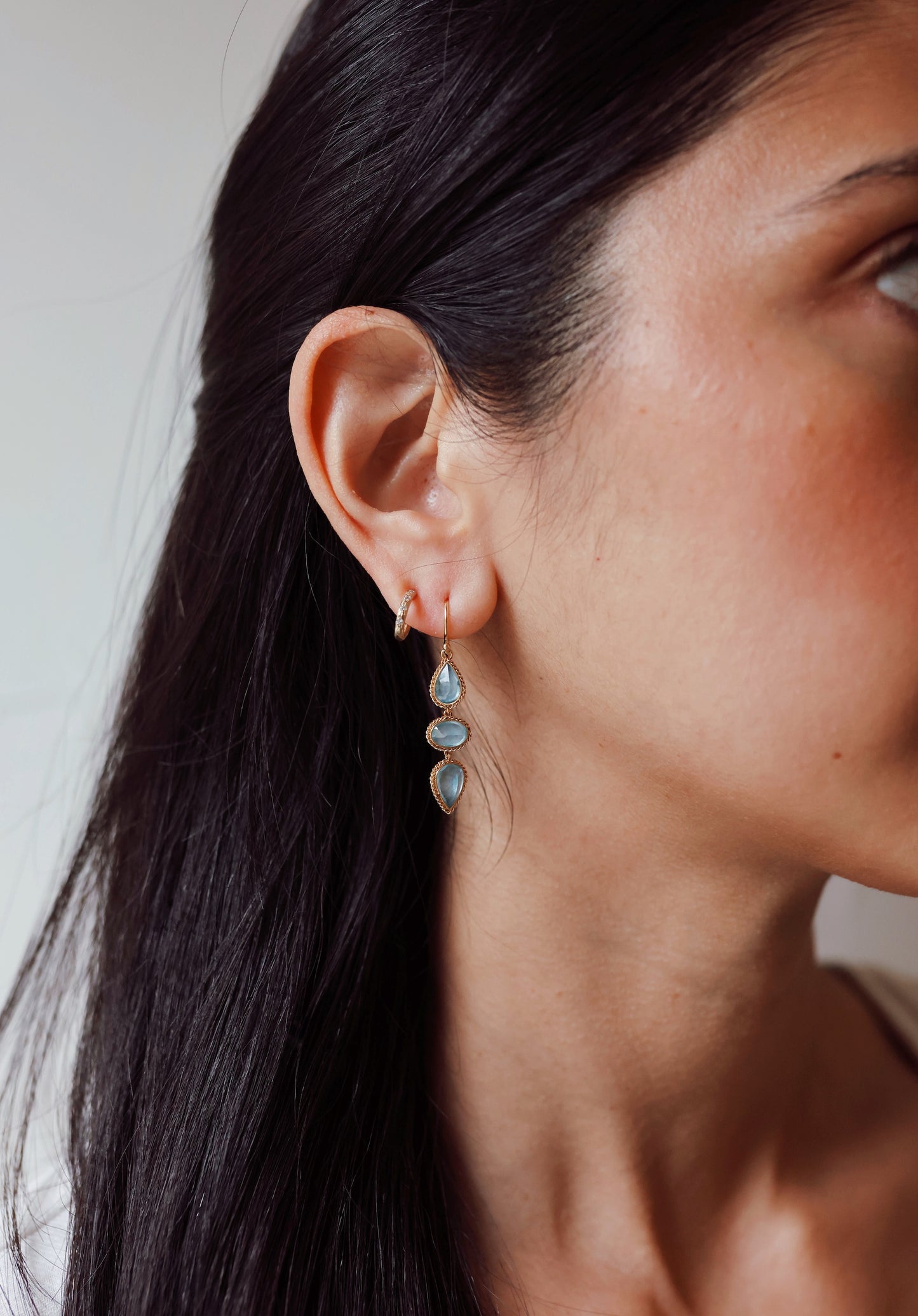 Amáli - One of Kind Aquamarine Earrings