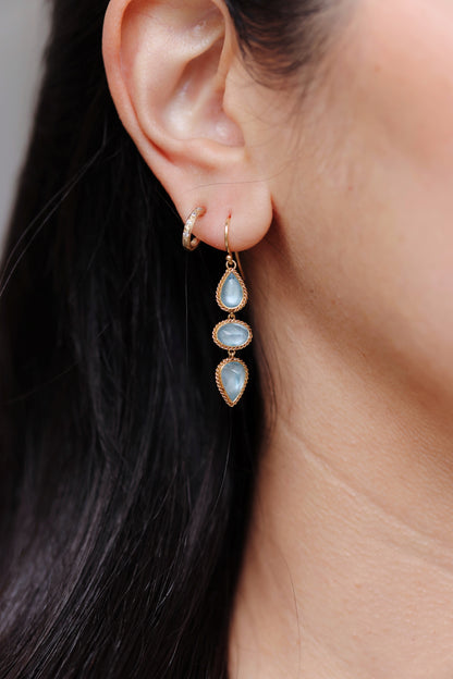 Amáli - One of Kind Aquamarine Earrings