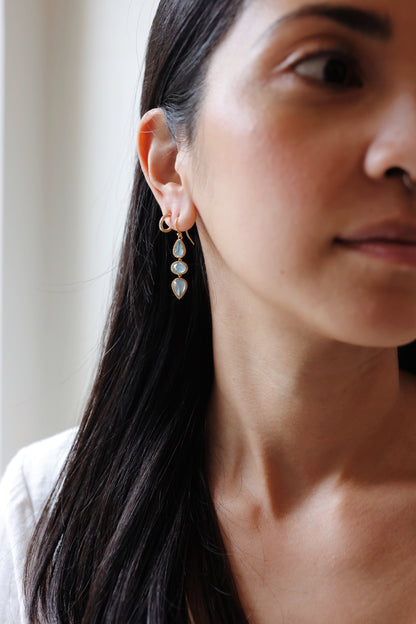 Amáli - One of Kind Aquamarine Earrings