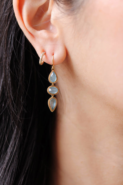Amáli - One of Kind Aquamarine Earrings