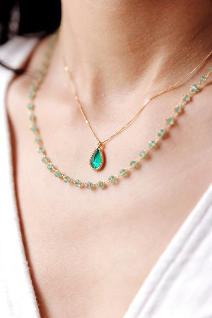Amáli - One of a Kind Emerald Necklace
