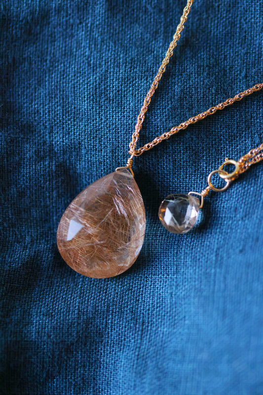 Rock Stella - Rutilated Quartz Balast Necklace