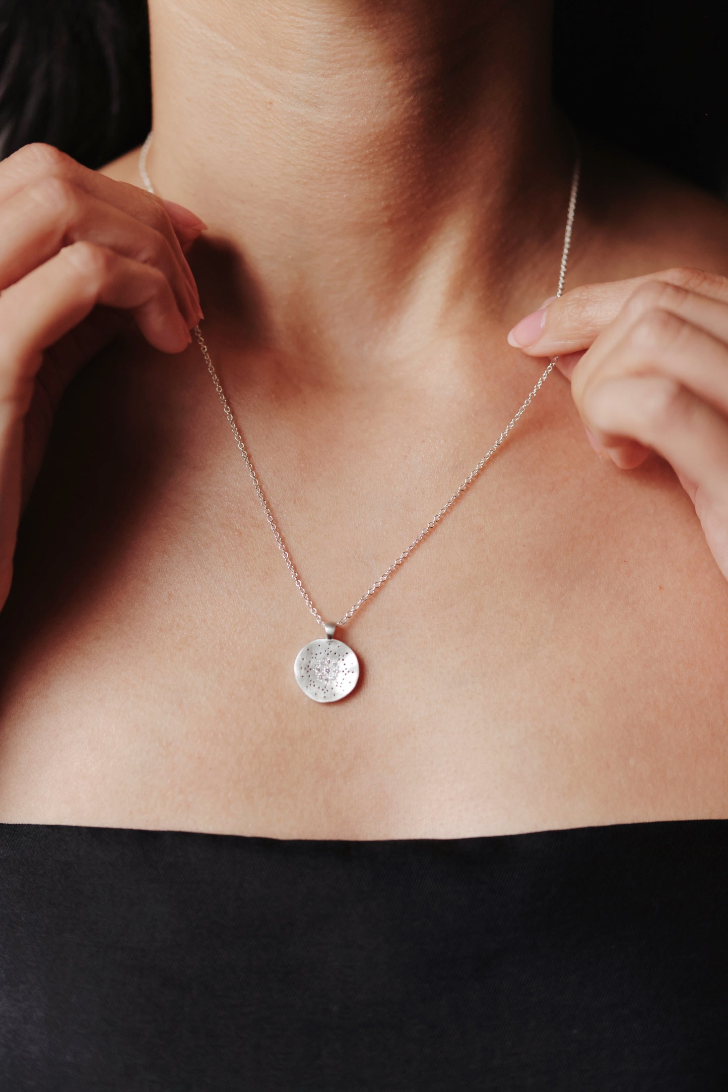 Adel Chefridi - Reflections Pendant Diamond, .09ct diamond