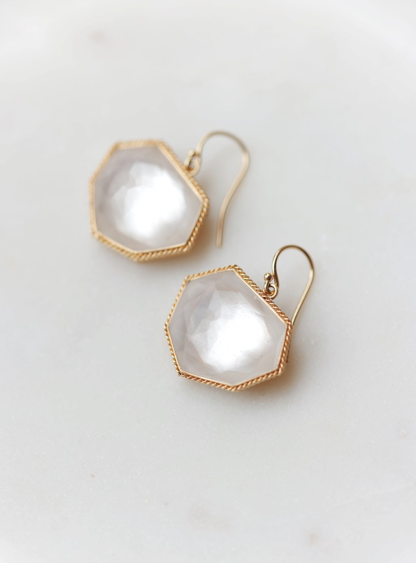 Amáli - One of a Kind Rock Crystal Earrings