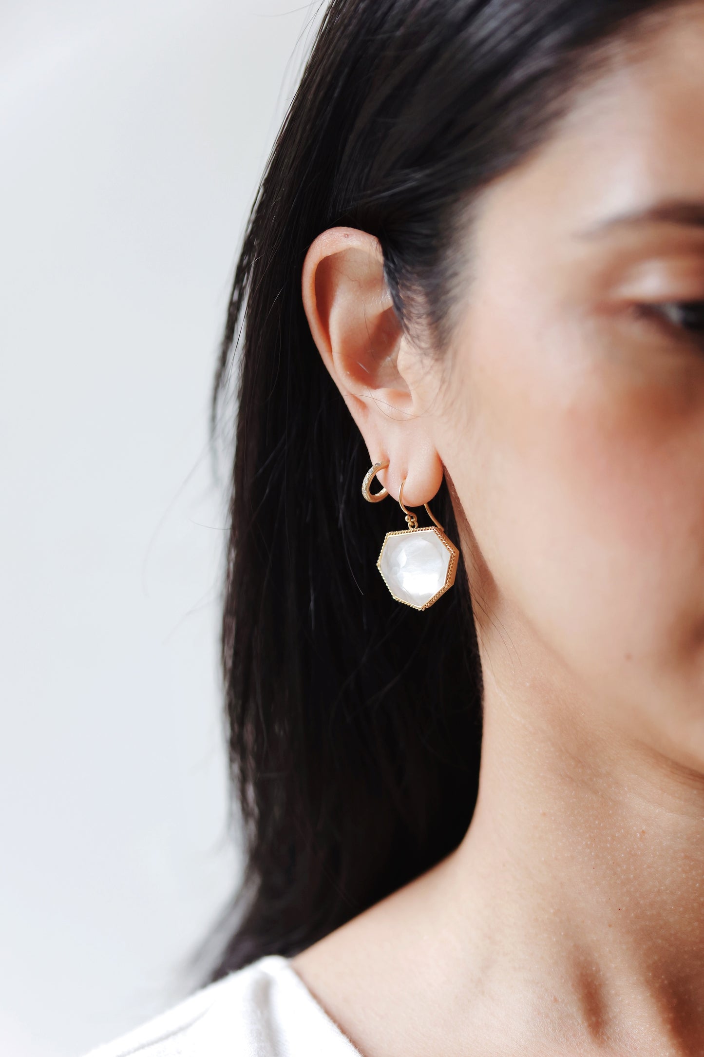 Amáli - One of a Kind Rock Crystal Earrings
